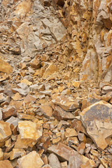 Wall Mural - Quarry in Sweden, wide angle photo