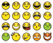Set of twenty funny emoticons