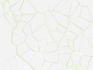 Wall Mural - Abstrakter 3D Voronoi Diagramm Hintergrund