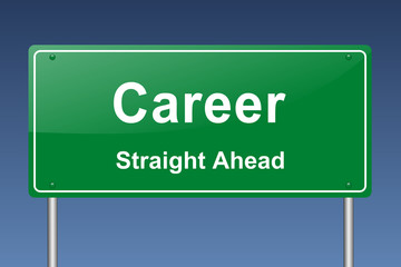 Poster - career traffic sign