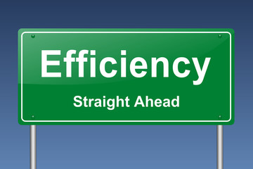 Poster - efficiency traffic sign