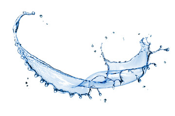 Wall Mural - water splash isolated on white background