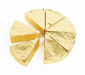 piece of cheese in foil