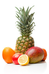 Wall Mural - Fresh tropical fruits