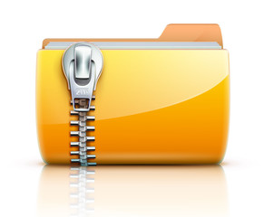 Sticker - Zip folder icon