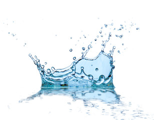 Poster - Water splash, isolated on white background