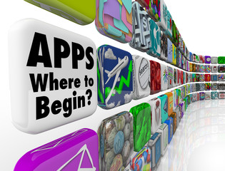 apps where to begin wall of app tiles many confusing choices