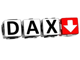 Poster - 3D DAX Stock Market Block text