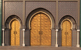 Fototapeta Desenie - Portes du Palais royal de Fez