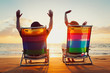 © EpicStockMedia - Happy Romantic Couple Enjoying Beautiful Sunset at the Beach