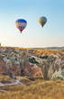 © Nikolai Sorokin - Hot air balloon flying over Cappadocia Turkey