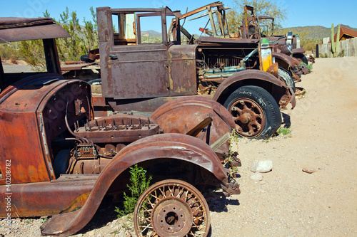  Fototapety stare samochody   oldtimer-w-arizonie