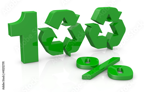  Plakaty ekologiczne   100-procent-koncepcji-recyklingu