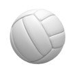 Blank volley ball on white background