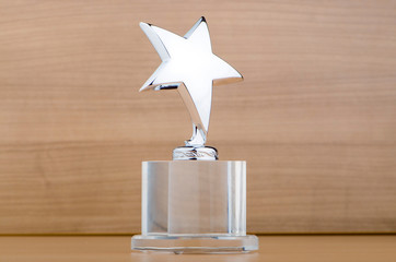 Wall Mural - star award against wooden background