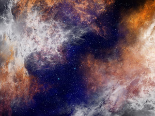 Aufkleber - Nebula space background