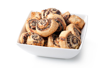 Pinwheel cookies with cinnamon