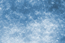 Blue Snow As Nice Christmas Background