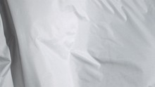 White Sheet In A Super Slow Motion Moving 