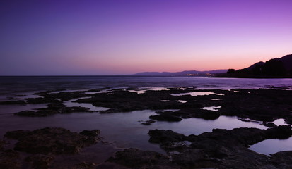 Rhodes island exotic and wild sunset