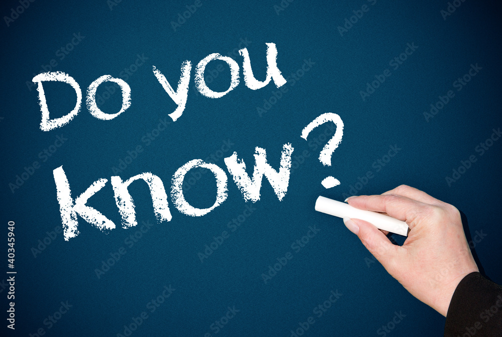 Do you know ? Stock Illustration | Adobe Stock
