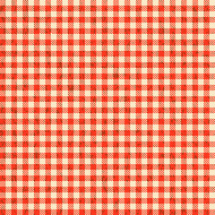 Poster - Grunge Karo Tischdecken Muster ROT - endlos