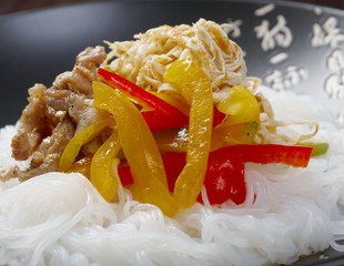 Poster - rice noodles with pork