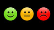 © J.J.Brown - Smileys on black
