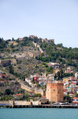 Poster - Roter Turm - Alanya - Türkei