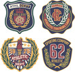 Athletic department vector badges
