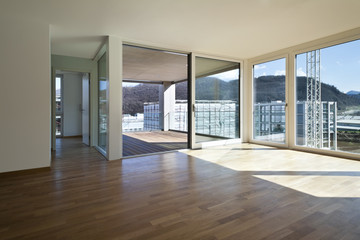 beautiful new apartment, view of the veranda from the room