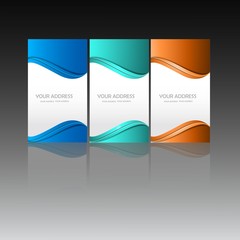 Wall Mural - three web style element colorful vector