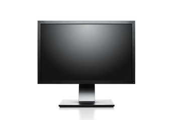Poster - Blank computer monitor with clipping path for the screen