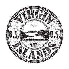 United States Virgin Islands grunge rubber stamp