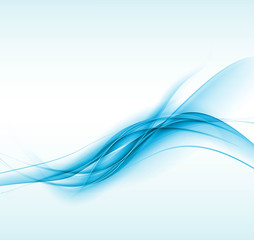 Wall Mural - new blue shiny wave composition vector