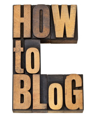 Wall Mural - how to blog