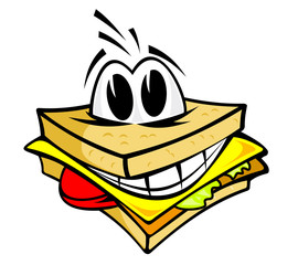 Sticker - Smiling sandwich