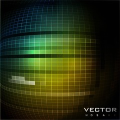 Sticker - shine mosaic background vector