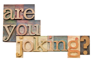 Wall Mural - are you joking question