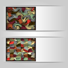 Wall Mural - two colorful vector headers,banners