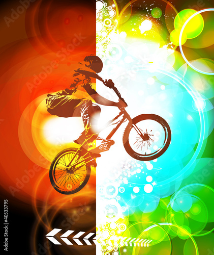 ilustracja-rowerzysty-ekstremalnego-bmx-wykonujacego-skok