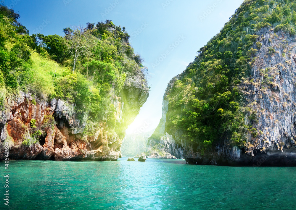 rocks and sea in Krabi Thsiland