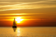 Sailing At Sunset