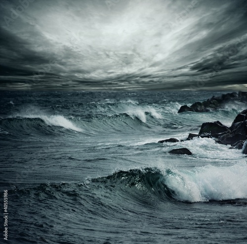 Foto Rollo Basic - Ocean storm (von Nejron Photo)