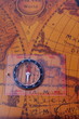 Mapa świata kompas