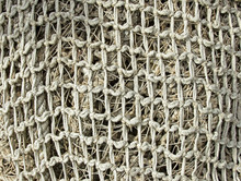 Old Fishing Nets Closeup