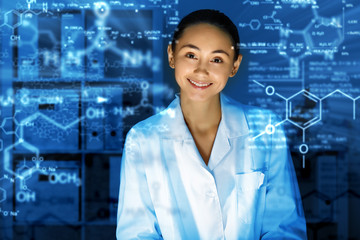 Wall Mural - Young chemist working in laboratory