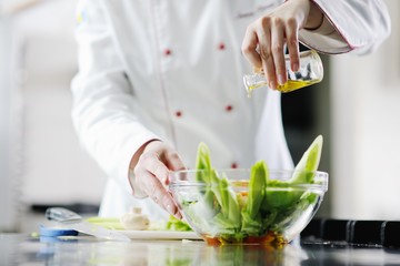 Wall Mural - chef preparing meal