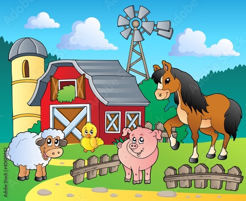 Naklejka dekoracyjna Farm theme image 4