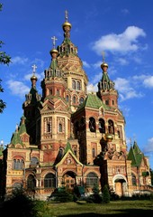 Saint Petersburg, cathedral Saints Peter and Paul near Peterhof